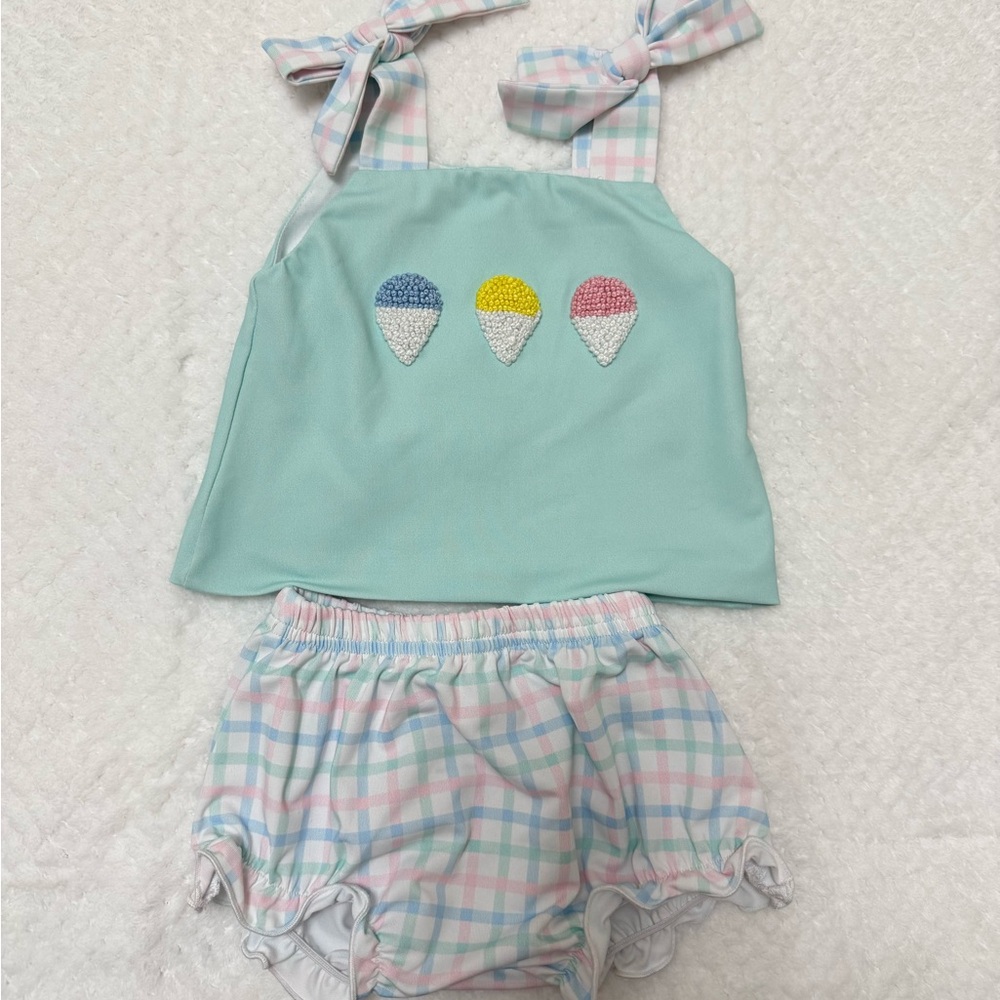 Charming Pastel Ice Cream Diaper Cover Set